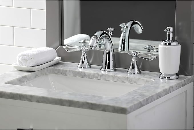Aqua Eden KS2971WLL 8 in. Widespread Bathroom Faucet, Polished Chrome