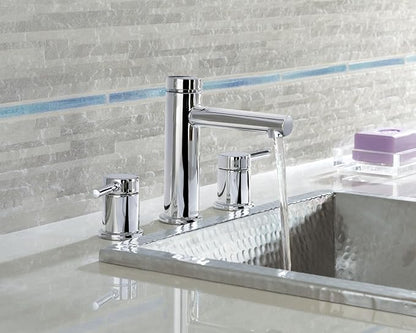 Moen Align Chrome Two-Handle Modern 8-Inch Widespread Bathroom Faucet Trim Kit, Valve Required, T6193