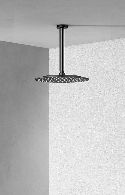 VBFF-Shower Head,rain shower head, 8 inch- Round Shower Head, 1.8 GPM Flow Rate, rainfall showerhead,VBFF11 (Matte Black)