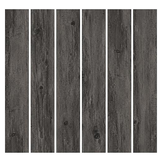 MULGREAT Peel and Stick Floor Tile, 54 Sq.Ft Self Adhesive Vinyl Flooring Plank, 36 Pieces Waterproof Heavy Duty Wood Grain Tiles, 36"x6" DIY Planks for Apartment Bathroom, Wooden Knot Pattern