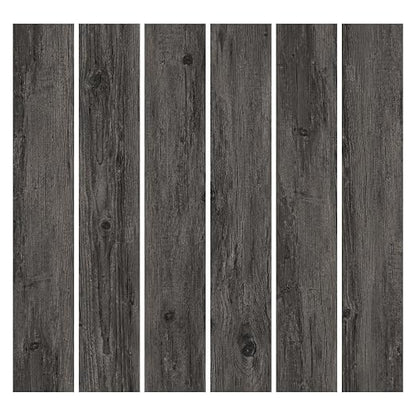 MULGREAT Peel and Stick Floor Tile, 54 Sq.Ft Self Adhesive Vinyl Flooring Plank, 36 Pieces Waterproof Heavy Duty Wood Grain Tiles, 36"x6" DIY Planks for Apartment Bathroom, Wooden Knot Pattern