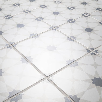 MSI Zoudia Encaustic 8 in. x 8 in. Matte Porcelain Wall & Floor Tile – Bathroom, Kitchen Backsplash, or Countertop