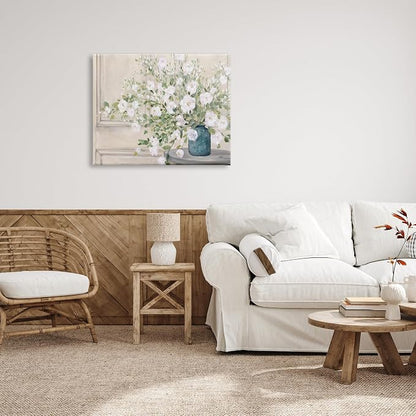 Geranium Country Still Life Painting, 30 x 40 Inch Canvas Wall Art | Stupell Industries · By Julia Purinton · Ready to hang · Farmhouse charm for any room · Made in USA