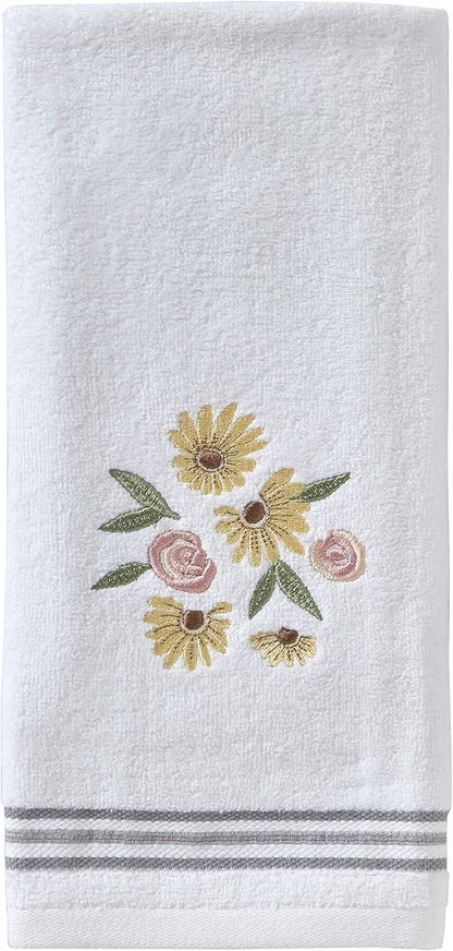 SKL Home by Saturday Knight Ltd. Tossed Flowers Hand Towel (2-Pack), White