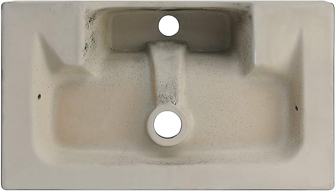 Claire 22" Rectangle Wall-Mount Bathroom Sink in Matte Black