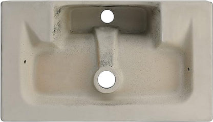 Claire 22" Rectangle Wall-Mount Bathroom Sink in Matte Black
