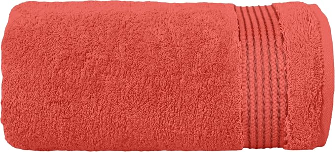 Elegant Comfort Premium Super Soft Highly Absorbent 1 Piece Oversized Bath Sheet - 40" x 80" inch, Luxurious Hotel Spa Quality 100% Turkish Cotton Extra Large Bath Towels for Adults, Coral