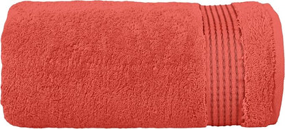 Elegant Comfort Premium Super Soft Highly Absorbent 1 Piece Oversized Bath Sheet - 40" x 80" inch, Luxurious Hotel Spa Quality 100% Turkish Cotton Extra Large Bath Towels for Adults, Coral