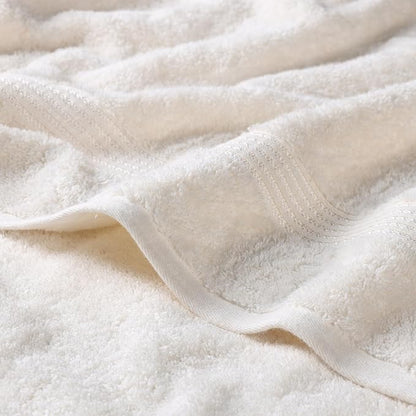 Superior Egyptian Cotton 4-Piece Bath Towel Set for Shower, Bath, Spa, Resort, Hotel, Soft Body Towels, Airbnb Essentials, Apartment, Dorm, Quick Dry, Absorbent, Bathroom Basics, Ivory