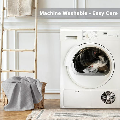 Madison Park Arbor Waffle Extra Long Shower Curtain, 72 x 84, Grey Solid | Adds Privacy, Machine Washable, Farmhouse, OEKO-TEX Certified Bathroom Curtain, 3M Scotchgard Moisture Management