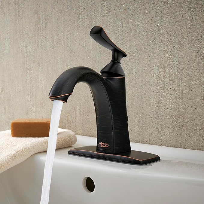American Standard 7413101.278 Chatfield Single Hole Single-Handle Bathroom Faucet, 1.2 GPM, Legacy Bronze (Oil Rubbed)