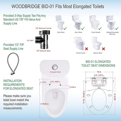 WOODBRIDGE BID01 Toilet Seat