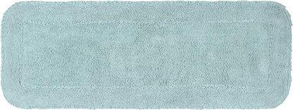 Home Weavers Radiant Collection 100% Cotton Bathroom Rugs Set, Machine Washable Rug, Extra Soft and Absorbent Bath Rug, Kitchen Mat, Bath Mat Set, Bath Floor Mat Non Slip, 21"x54" Runner, Sky Blue
