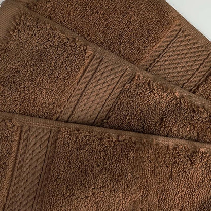SUPERIOR Egyptian Cotton Ultra Plush & Absorbent, 8 Piece Set, Chocolate | Quick Dry, Soft Luxury Towel Set, Bath Essentials, Guest Bath, Spa, 2 Bath, 2 Hand, 4 Face Towels, Madeline Towels