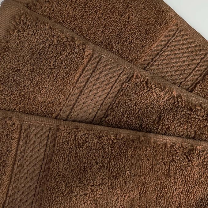 SUPERIOR Egyptian Cotton Pile Plush Bath Sheet, 2 Piece Set, Chocolate | Highly Absorbent, Ultra Soft Luxury 800 GSM Towel Set for Bathroom, Shower, Hotel Essentials Oversize Plush Madeline Towels