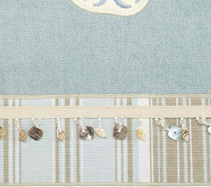 Avanti Linens - 3pc Towel Set, Soft & Absorbent Cotton, Coastal Home Decor (By The Sea Collection, Mineral)