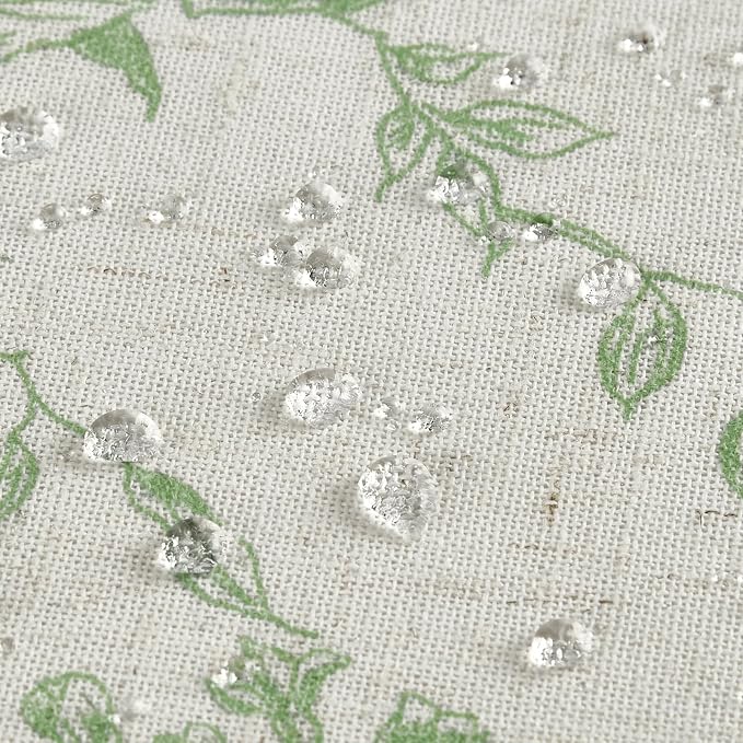 HOMEIDEAS Green Floral Shower Curtain 72x78 Inch | Fresh Farmhouse Bathroom Decor,Waterproof and Machine Washable Fabric,Polyester with 12 Hooks