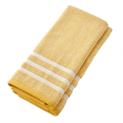 SKL Home Mid-Century Hand Towel Set, Yellow, 2 Count (Pack of 6)