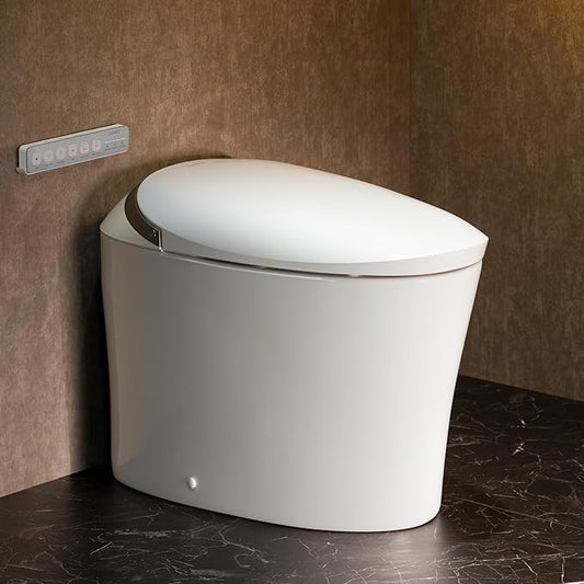 CANEST Smart Toilet with Bidet Built in, Elongated Bidet Toilet with Tank, 1000g MaP Flushing, ADA Comfort Height, Auto Temperature Control Heated Seat, Water, Blackout Flush, Soft Close(TC-500SE)