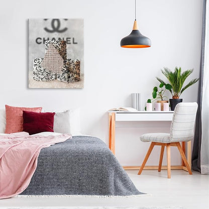 Stupell Industries 'Fashion Toilet Paper Design', Canvas Art, 30 x 40 Inches, Easy to Hang and Sturdy, Made in USA, by Ziwei Li
