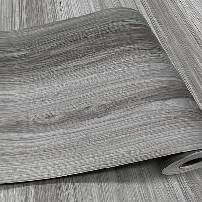 Woodgrain Vinyl Floor Roll, 11.8" x 394", Quick‑Apply Peel & Stick | Cover 32.29 Sq,ft, Soft wood‑look finish, Non‑slip texture, Long rolls reduce seams, Low‑maintenance surface, Easy to cut