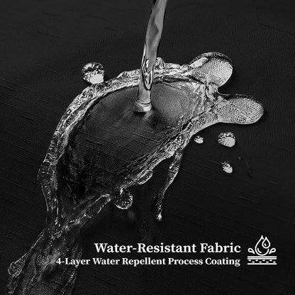 BTTN 72x80 Boho Scalloped Linen Textured Cloth Shower Curtain Set, Black | Long Size, 230GSM Waterproof Polyester, Heavy Duty Fabric, 12 Plastic Hooks, Elegant Modern Farmhouse Style, Machine Washable