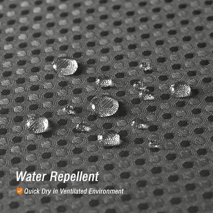 Long Charcoal Grey Fabric Shower Curtain, 72 x 78 | Tall Cloth-Textured Shower Curtain for Bathroom, Water Repellent, Machine Washable