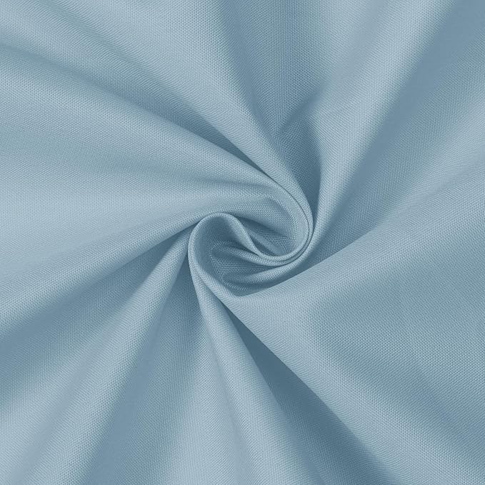 N&Y HOME Fabric Shower Curtain or Liner with Magnets, Blue Fog | Hotel Quality, Washable, Water Repellent, Light Blue Cloth Shower Curtain with Grommets for Bathroom, Standard Size