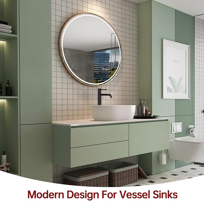 SUMERAIN Matte Black Tall BathroomVessel Sink Faucet | Single Handle Single Hole, 304 Stainless Steel, Lead-Free, Water-Saving, with Faucet Supply Lines, Easy DIY Install