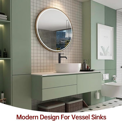 SUMERAIN Matte Black Tall BathroomVessel Sink Faucet | Single Handle Single Hole, 304 Stainless Steel, Lead-Free, Water-Saving, with Faucet Supply Lines, Easy DIY Install