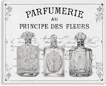 Stupell Industries Vintage French Perfumery, 16 x 20 Inch Canvas Wall Art | Stupell Industries · By Lettered and Lined · Ready to hang · Elegant French country charm for bathroom or hallway