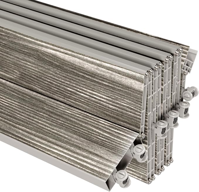 36" x 80" Premium Foldable Accordion Doors,Heavy Duty,Taupe | Foldable accordion doors w/ double‑walled heavy‑duty panels, ideal as interior room dividers for privacy, space‑saving design