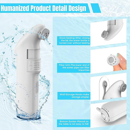 Teabelle Portable High Pressure Electric Bidet with 2.5L Water Bottle, USB-C Rechargeable Travel Bidet, Waterproof Handheld Sprayer for Personal Hygiene & Baby Care