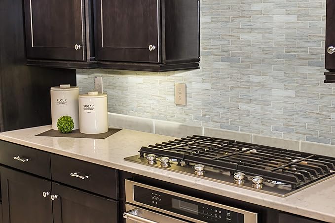 MSI Urbano Warm Concrete 4 in. x 12 in. Glossy Bullnose Ceramic Subway Tile for Bathroom, Kitchen Backsplash, Accent Wall, and Shower Wall