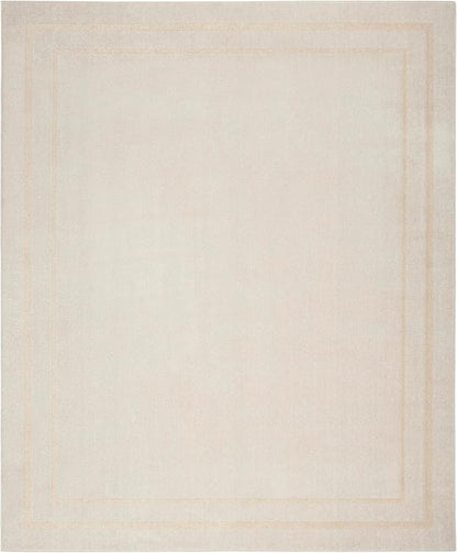 Nourison Home Nourison Essentials Ivory Gold 9' x 12' Area Rug - Easy Clean, Non Shedding, Bed Room, Living Room, Dining Room, Kitchen (9' x 12')