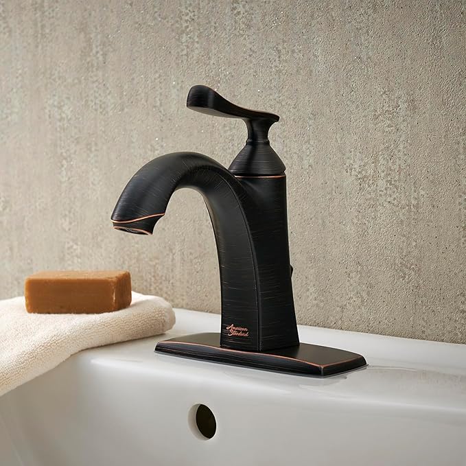 American Standard 7413101.278 Chatfield Single Hole Single-Handle Bathroom Faucet, 1.2 GPM, Legacy Bronze (Oil Rubbed)