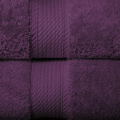 SUPERIOR Egyptian Cotton Ultra Plush & Absorbent, 10 Piece Set, Plum | Quick Dry, Soft Luxury Towel Set, Bath Essentials, Guest Bath, Spa, 2 Bath, 4 Hand, 4 Face Towels, Madeline Towels