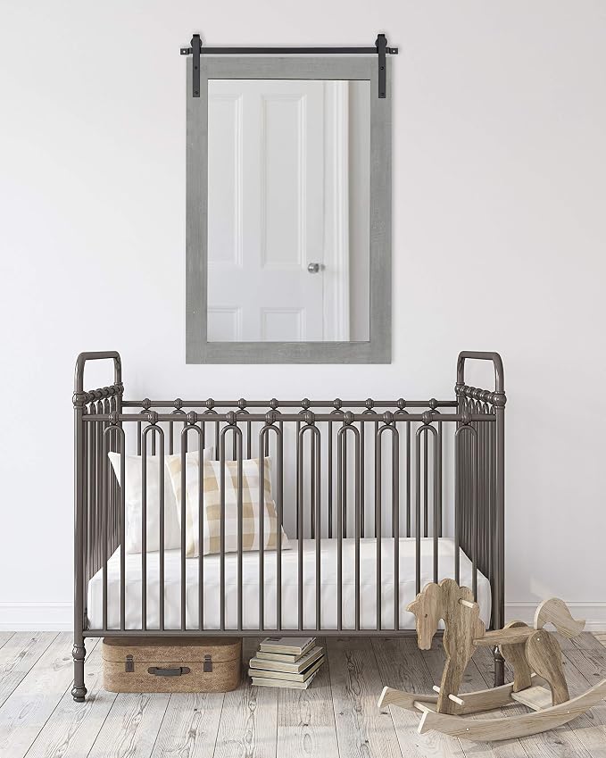 Kate and Laurel Cates Farmhouse Wall Mirror