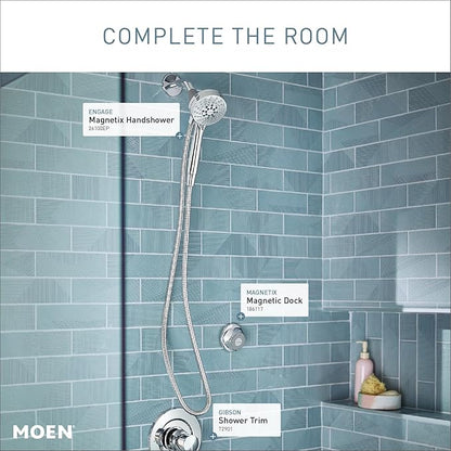 Moen Engage Magnetix Shower Head with Handheld Sprayer,6 Handheld Shower Head Spray Functions,Chrome Finish,26100EP,(Pack of 2)