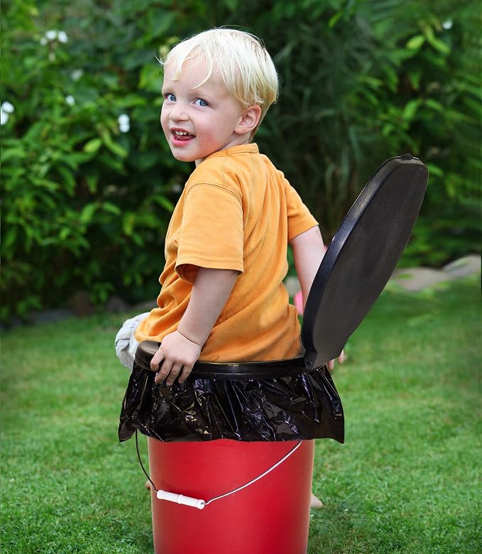 Honey Bucket Style Toilet Complete Set with Liner and Chemicals