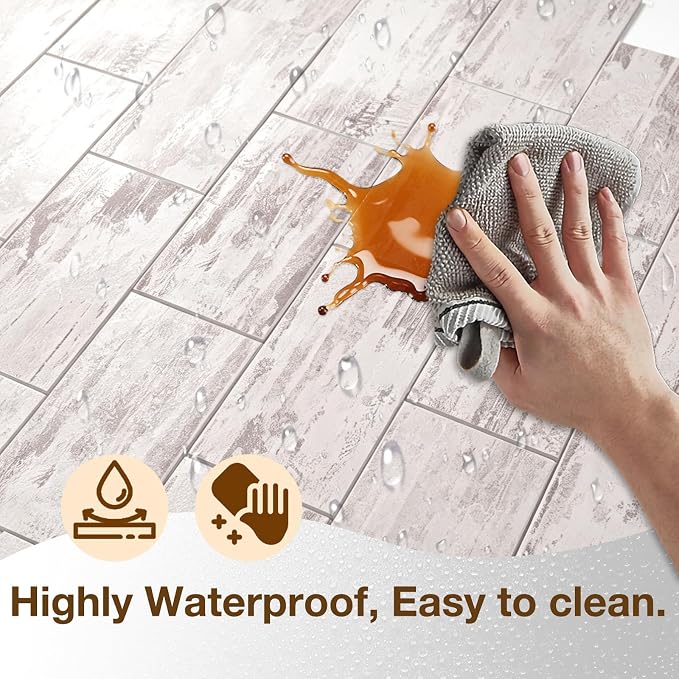 Peel and Stick Backsplash Tile for Kitchen & Bathroom Walls - Waterproof Smart Renter Friendly Sticker