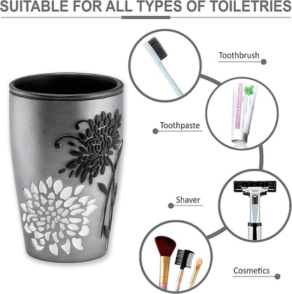 Popular Bath Tumbler, Erica Collection, Grey