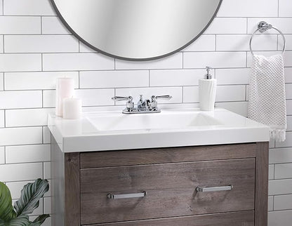 Aqua Vista 15-B42WTSP-CP-AV Bathroom Sink Faucet, Watersense Certified, Polished Chrome Two Handle