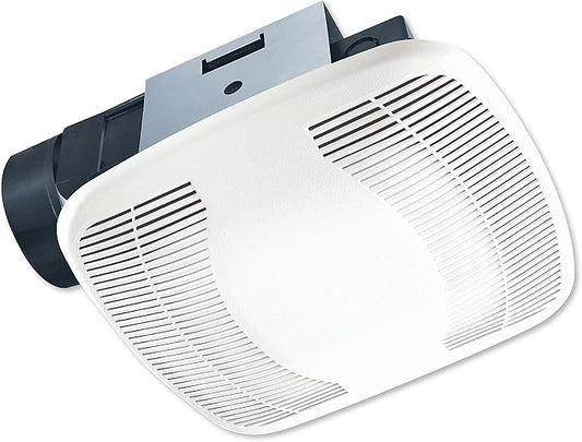 Air King 90 CFM 3.0 Sones Ceiling Mounted Snap-In Installation Bathroom Exhaust Fan, BFQ90