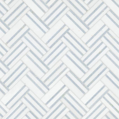 MSI Azula Linea Polished Marble Mosaic Floor and Wall Tile for Bathroom, Kitchen Backsplash, Accent Wall Tile, and Shower Wall Tile,Sample