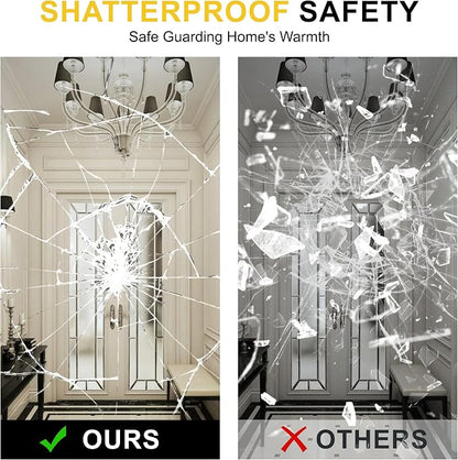 Black Oval Bathroom Mirror for Wall, 24"x36" Bathroom Vanity Mirror | HD Shatterproof Glass, Metal Framed, Oval Vanity Mirrors for Bathroom, Bedroom, Living Room, Entryway, Horizontal or Vertical