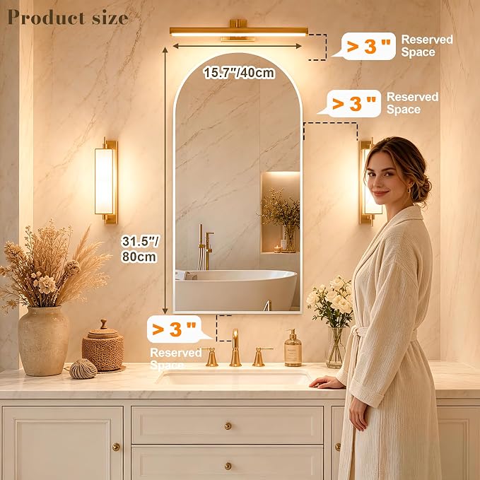 FKWin Medicine Cabinet Mirror, Wall-Mounted Mirror Cabinet, 16x32 Inch | Medicine Cabinets for Bathroom, Easy Install, Adjustable Shelves, Reversible Door, Bathroom Upgrade, Silver Metal Frame