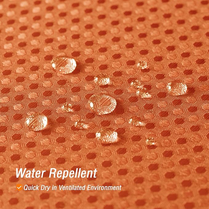 Small Stall Burnt Orange Fabric Shower Curtain, 36 x 72 | Narrow Half Cloth-Textured Shower Curtain for Bathroom, Water Repellent, Machine Washable