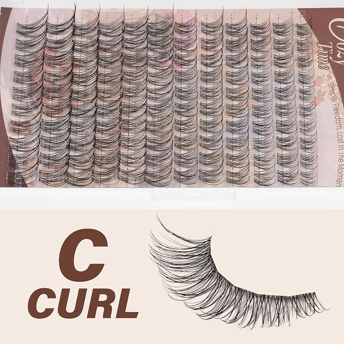 JMS&JMS Venus Lash Clusters Natural Eyelash Clusters Invisible Band | Velour Lashes Natural Lash Clusters Super Thin Band Reusable Soft & Comfortable(Flora,8-18mix-C)