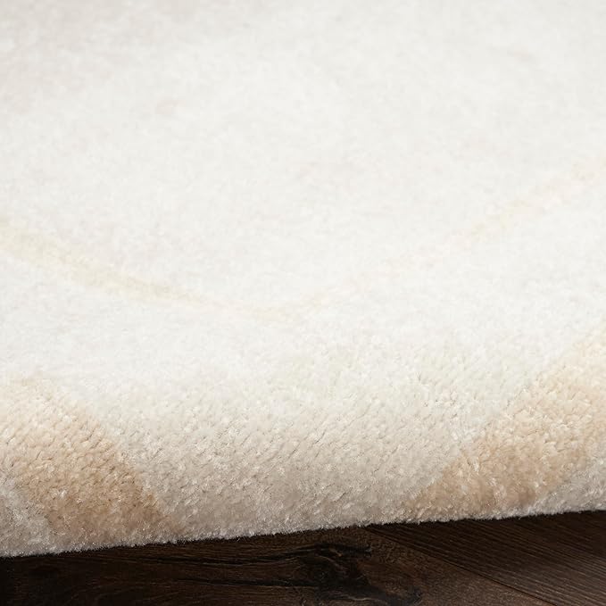 Nourison Home Nourison Essentials Ivory Gold 9' x Square Area Rug - Easy Clean, Non Shedding, Bed Room, Living Room, Dining Room, Kitchen (9' x Square)